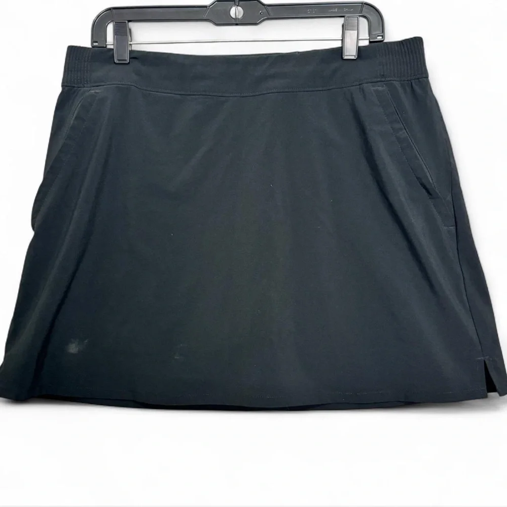 Columbia PFG Black Lined Skirt‎ Sz L Hiking Golf Tennis Active Athleisure